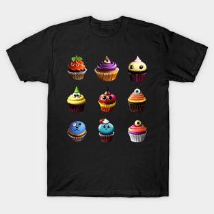 Creepy Cupcake Sticker Pack 2 T-Shirt